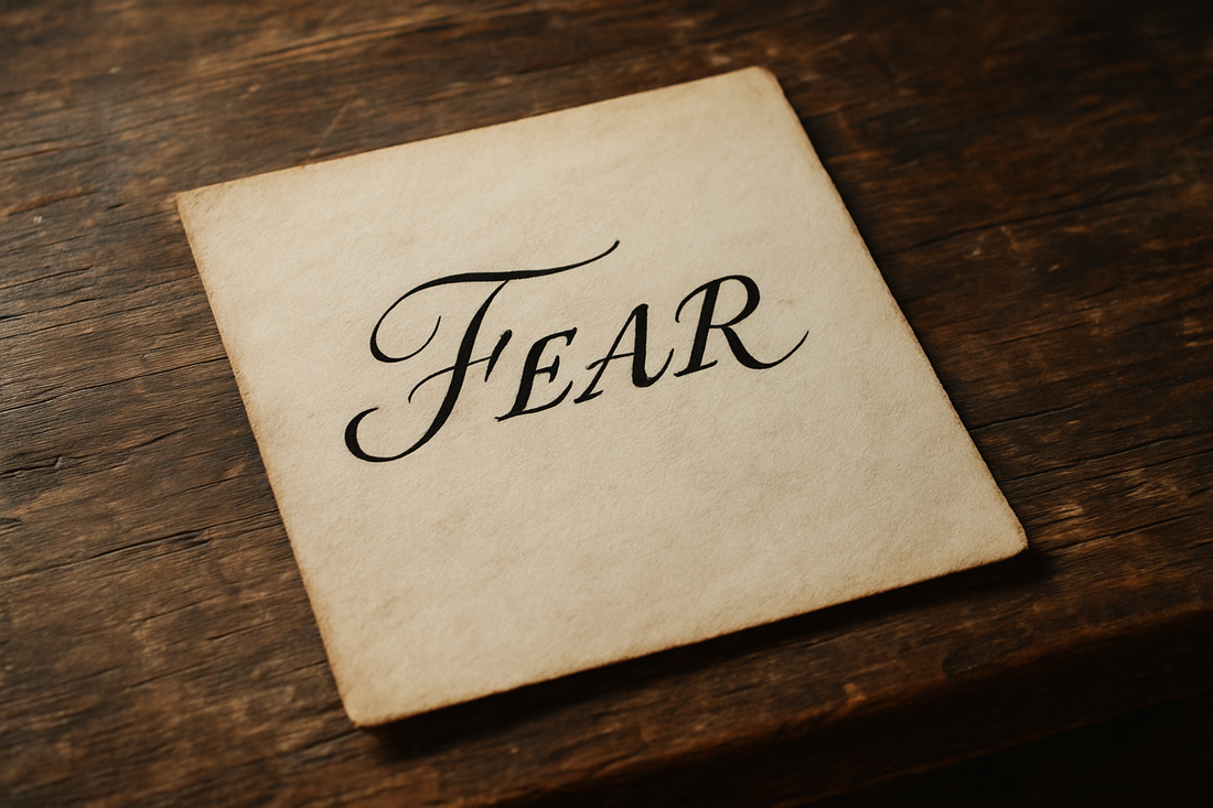 Fear is overrated - JULY 6 2013